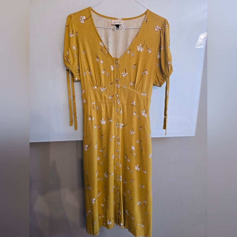 Universal Thread Yellow Midi Sundress